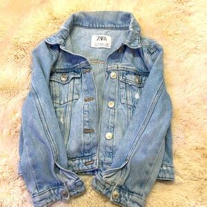 Zara girls Jean jacket size 7